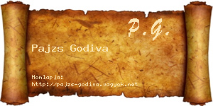 Pajzs Godiva névjegykártya